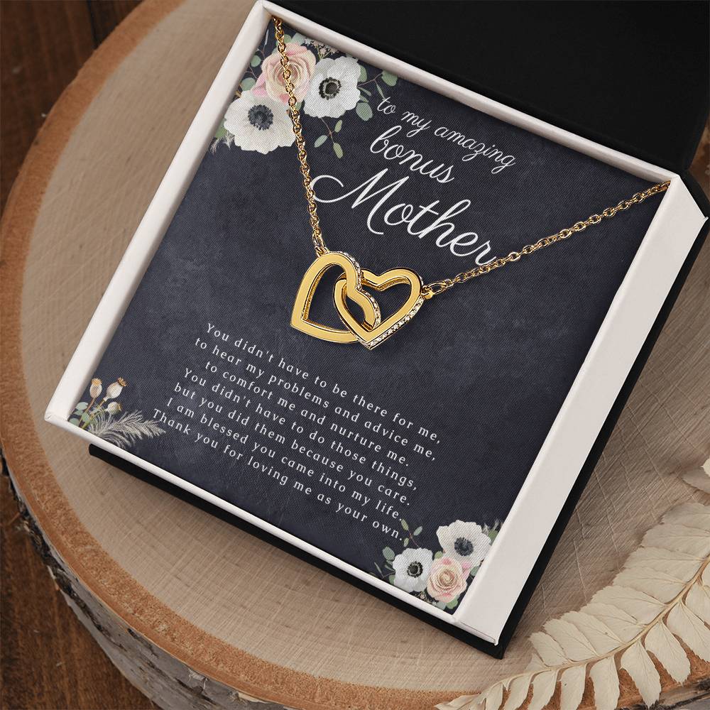 Bonus Mother Gift, Heart Necklace for Stepmom