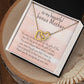 Personalized Bonus Mother Gift, Interlocked Hearts Necklace, Add Name & Closing