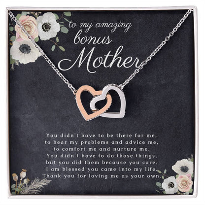 Bonus Mother Gift, Heart Necklace for Stepmom