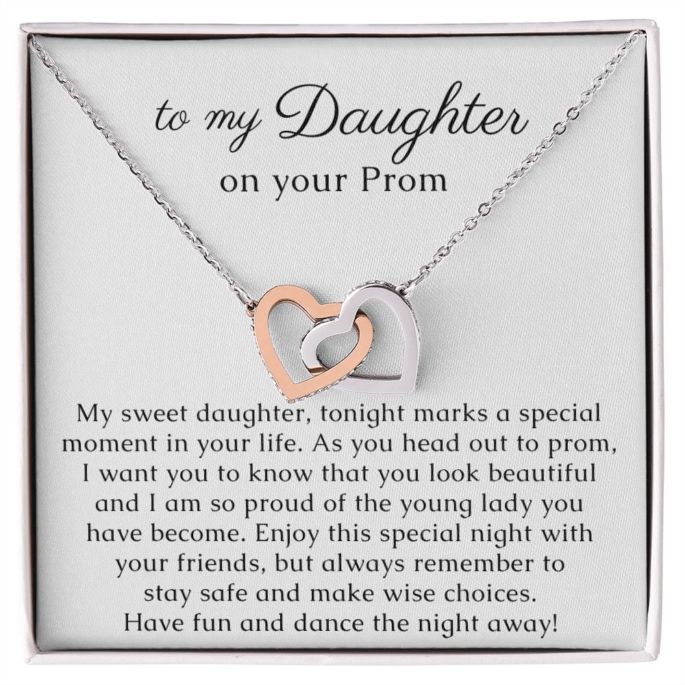 Heart Necklace Gift for Daughter on her Prom