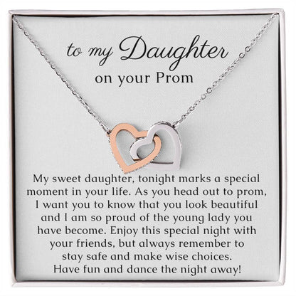 Heart Necklace Gift for Daughter on her Prom