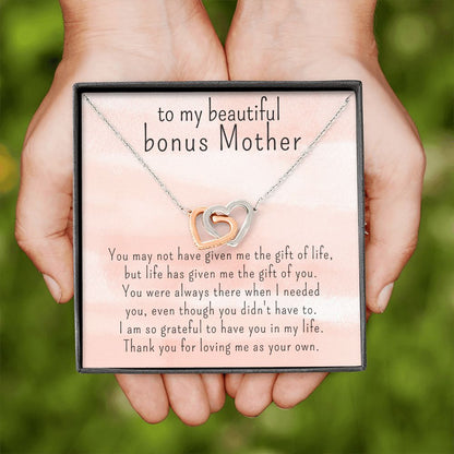 Bonus Mother Gift, Interlocked Hearts Necklace