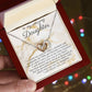 Personalized Heart Necklace for Daughter w/ Message Card