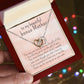 Personalized Bonus Mother Gift, Interlocked Hearts Necklace, Add Name & Closing