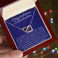 Heart Necklace Graduation Gift with thoughtful Message