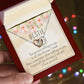 Sarcastic Gift for Best Friend, Heart Necklace with funny Message