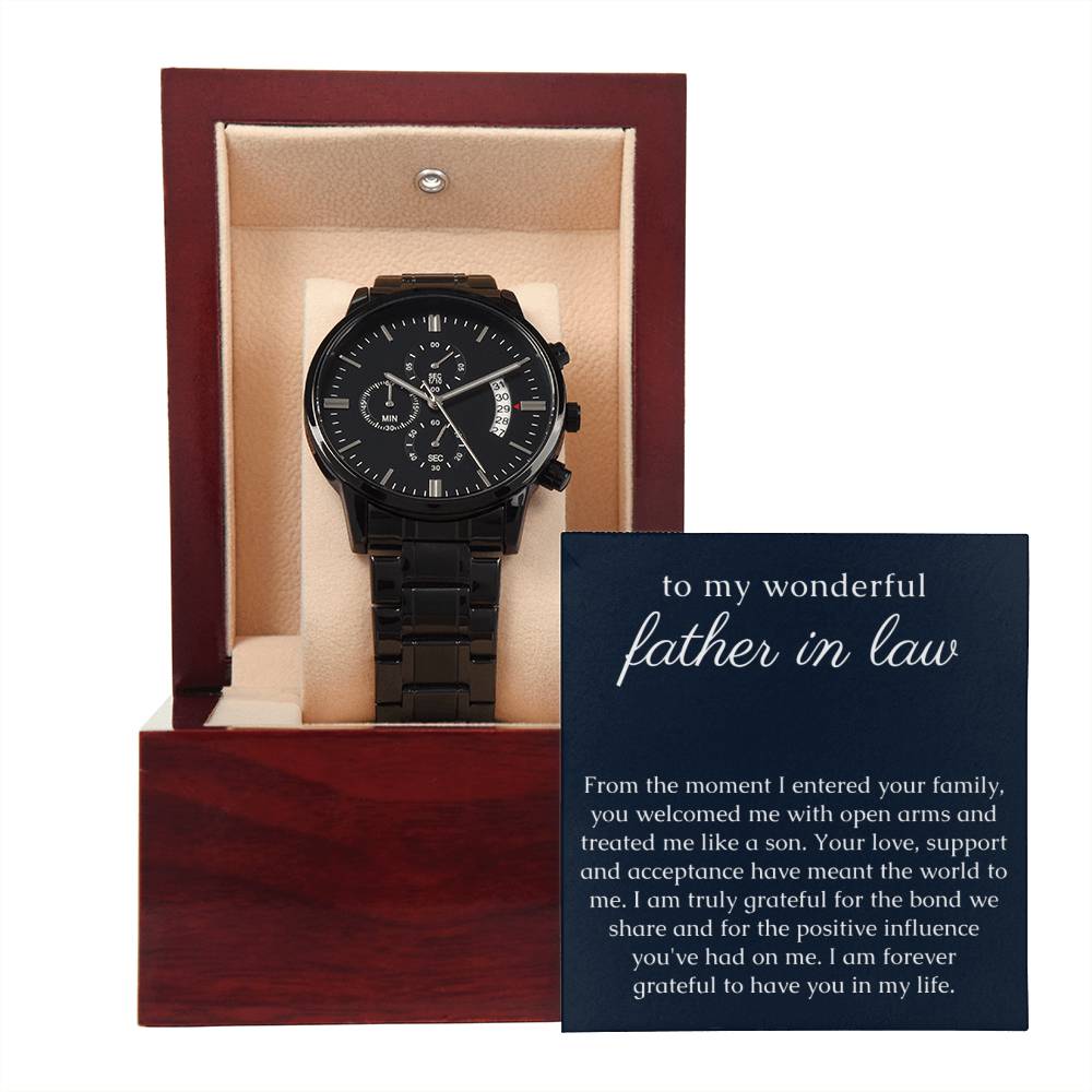 In Laws Gift, Watch for Dad In Law from Groom