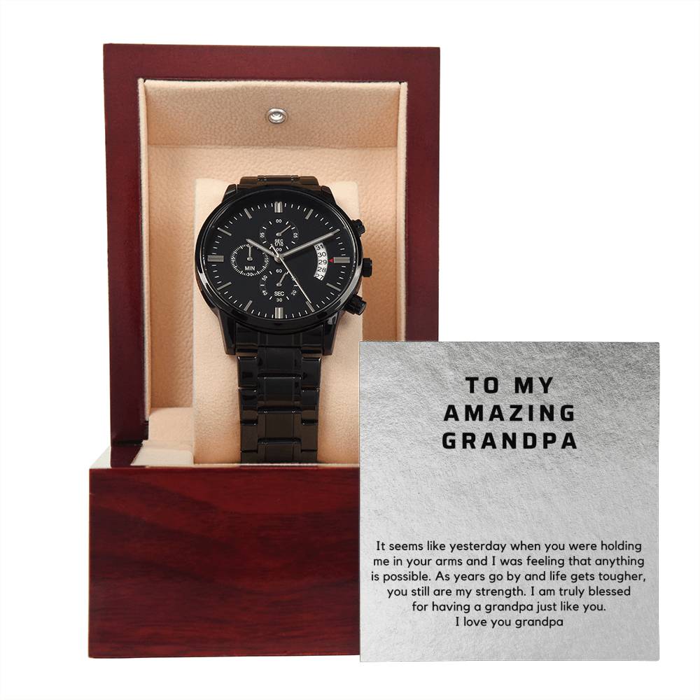 Grandpa Gift, Watch for Grandfather with thoughtful Message