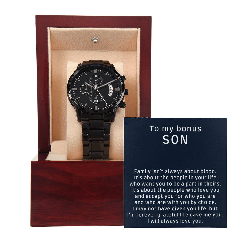 Bonus Son Gift Watch with thoughtful Message