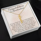 Graduation Jewerly for Women, Vertical Name Necklace Gift