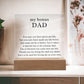 Acrylic Plaque with LED, Gift Bonus Father with thoughtful message