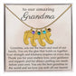 Grandma Necklace Gift, Birthstone Necklace with Name Engraving