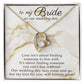 Bride Heart Necklace from Groom with romantic Message