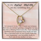 New Mom Gift from Bride, Heart Necklace for Mother In Law on Wedding Day