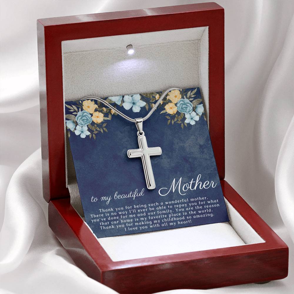 Cross Necklace Gift for Mother