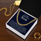 Cuban Chain Necklace for Son w/ Message Card