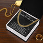 Cuban Chain Necklace for Men, Gift for Him